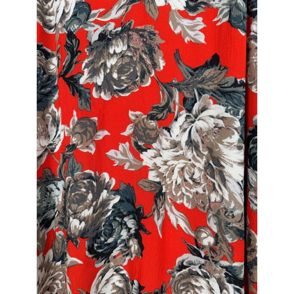 Karen Kane Tank Top Womens XL Red Floral Asymmetrical Layered V-Neck Sleeveless - Picture 11 of 11